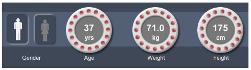 calcolo del metabolismo basale, sesso, anni, peso ed altezza