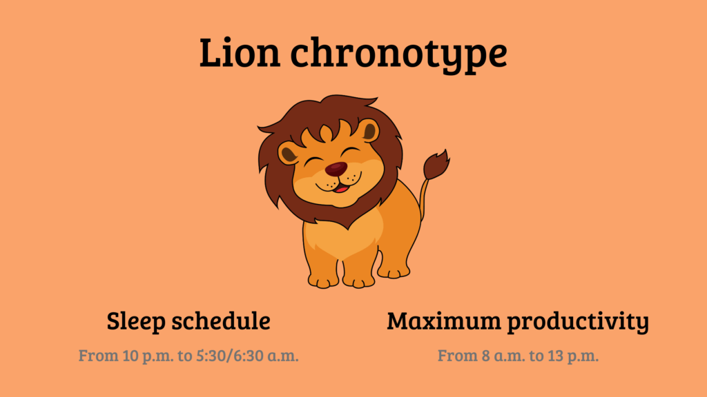 Lion Chronotype